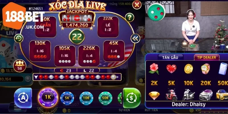 Xóc đĩa livestream giúp Anh Phát Ninh Bình kiếm 1 tỷ từ 188BET chỉ trong 20 phút 1 Xóc đĩa Livestream là phiên bản nâng cấp của trò chơi cá cược truyền thống