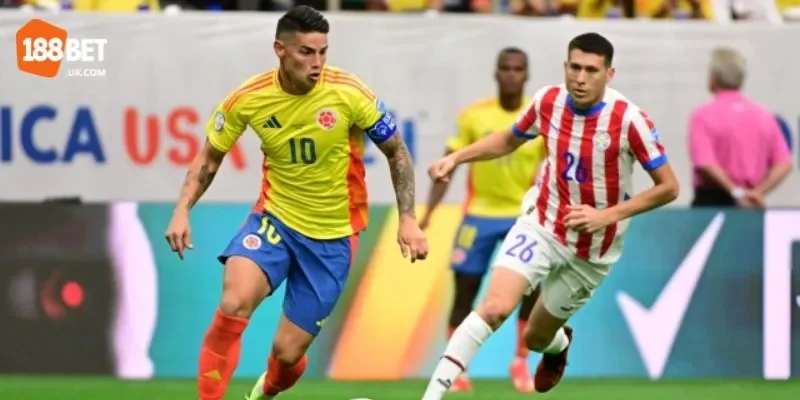 Đội hình của Colombia vs Paraguay trong trận đấu