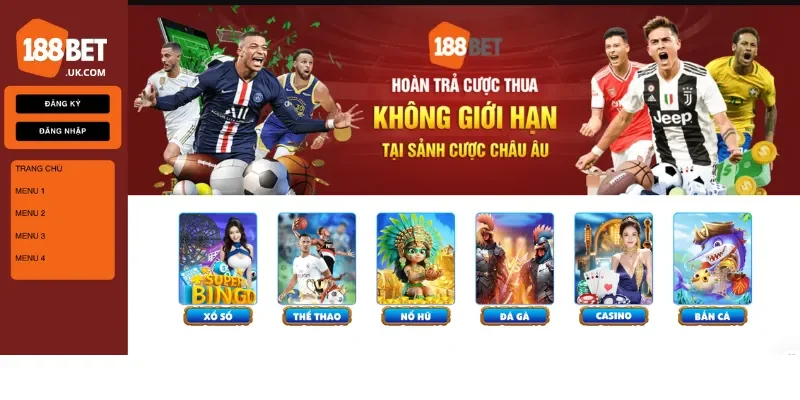 Cách Phân Biệt Nhà Cái 188bet Chính Chủ Và Không Chính Chủ 2 Giao diện 188bet chính chủ có màu cam, trắng chủ đạo