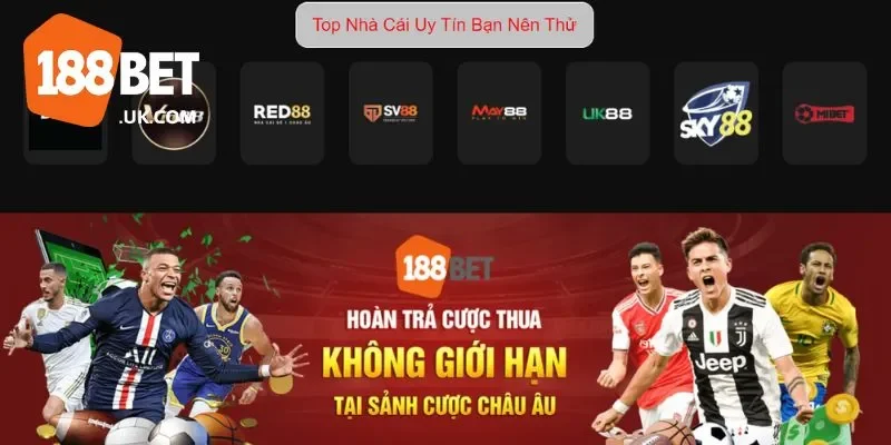 TOP 5 Trang cá cược 188BET uy tín bậc nhất 2024-2025